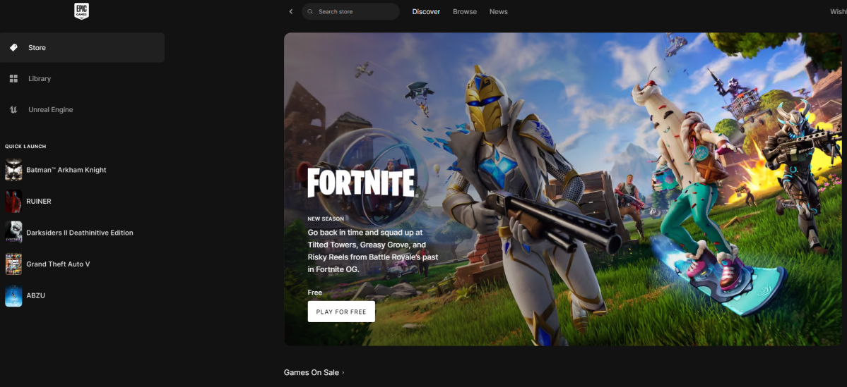 Epic Games Store still hasn't managed to turn a profit since its launch