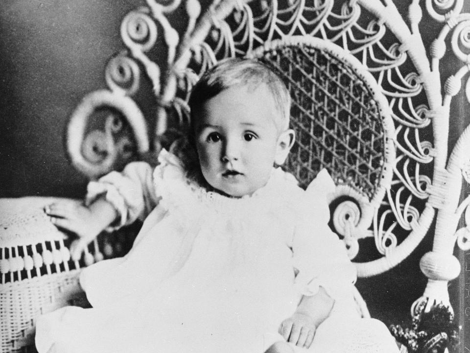 A baby photo of Walt Disney.