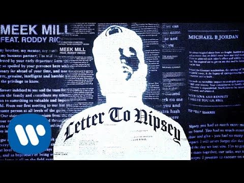 "Letter to Nipsey," Meek Mill, Roddy Ricch