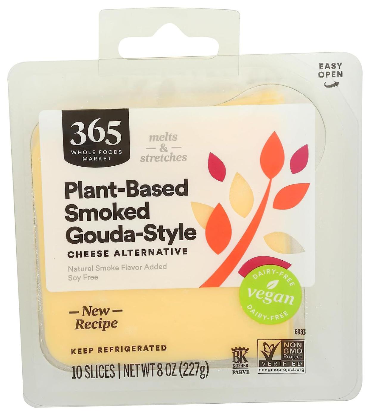 Package of Whole Foods 365 Plant-Based Smoked Gouda