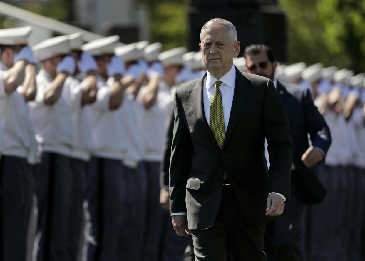 Mr Mattis recently delivered a graduation speech at West Point: AP