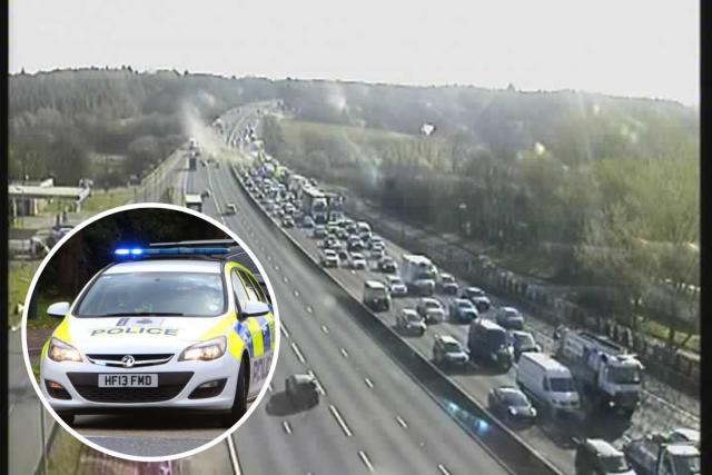 This is why the M27 was closed in both directions this morning