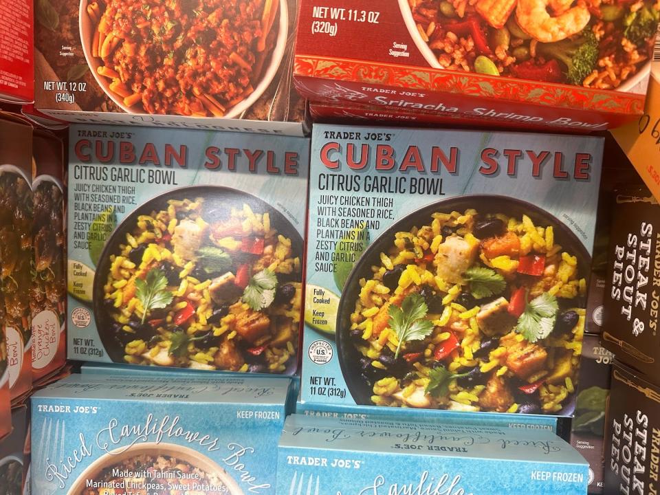 Cuban-style bowls at Trader joe's