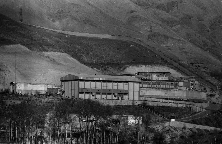 A view of Evin Prison in Tehran, Iran in January, 1987. (AP Photo)