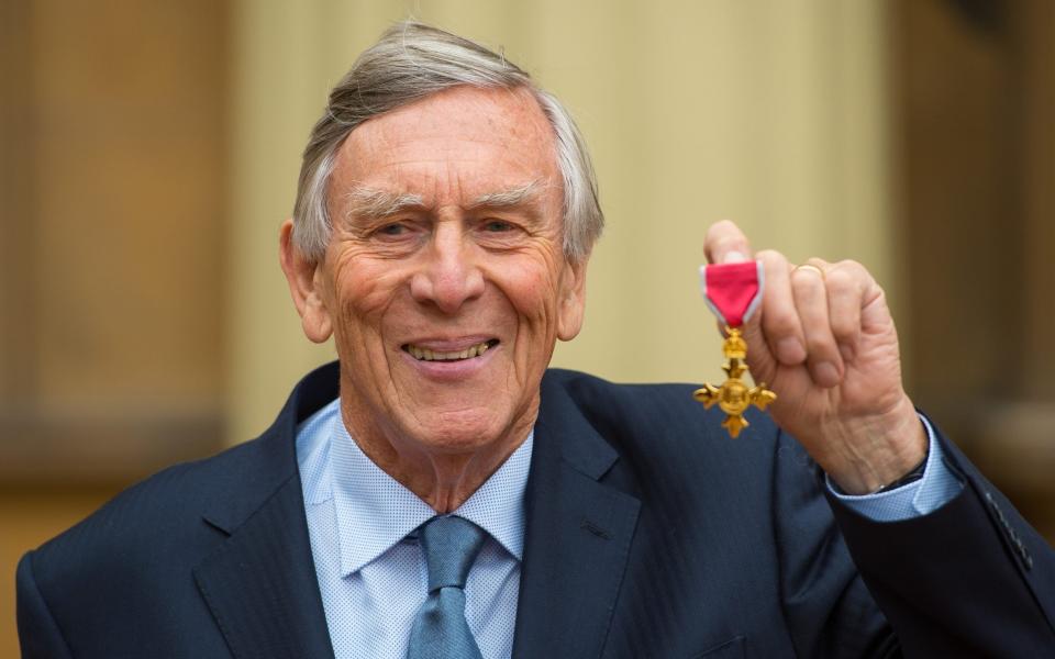 Haggard with his OBE at Buckingham Palace, March 2016 - Dominic Lipinski/WPA Pool/Getty Images