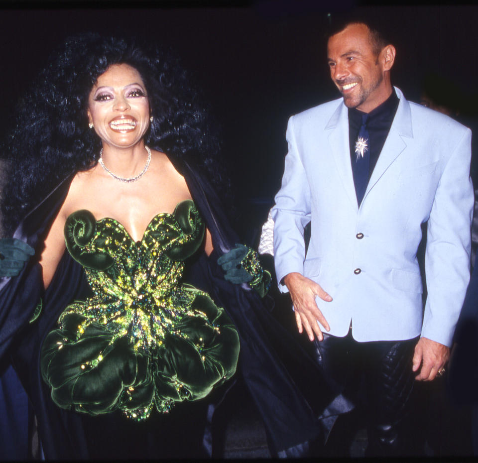 Thierry Mugler and Diana Ross