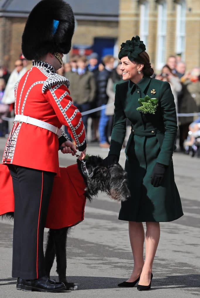 kate middleton, Gianvito Rossi Piper Pumps, alexander mcqueen, st. patrick's day parade 2019