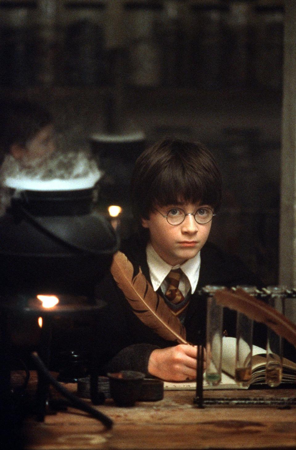 Daniel Radcliffe in a scene from "Harry Potter and the Sorcerer's Stone."