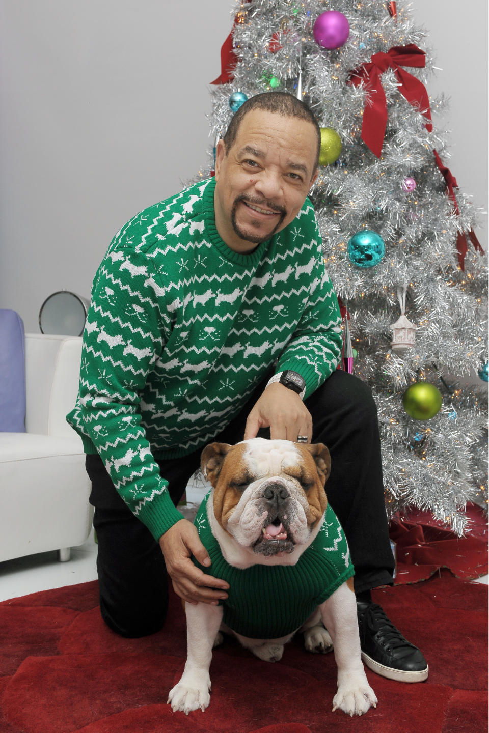 Ice-T gets Matchy-Matchy with his bulldog Maximus as part of Cesar&reg; Brand&rsquo;s holiday campaign.