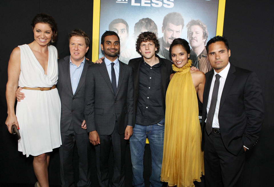 30 Minutes or Less 2011 LA Premiere Bianca Kajlich Nick Swardson Aziz Ansari Jesse Eisenberg Dilshad Vadsaria Michael Pena