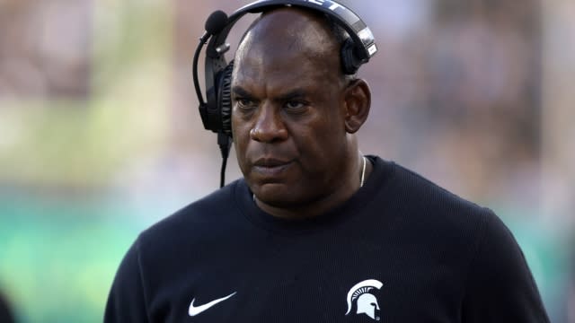 Michigan State football coach Mel Tucker.