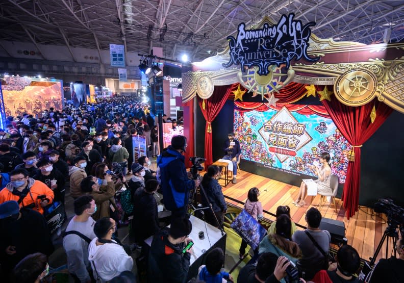 2023台北國際電玩展中，遊戲業者舉辦見面會吸引大批粉絲。TCA提供
