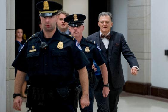 George Kent, deputy assistant secretary of state, leaving Capitol Hill after testifying in the impeachment hearings (AP)