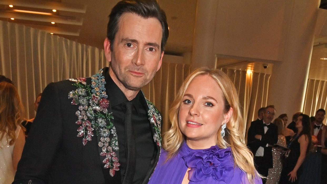 David Tennant and Georgia Tennant attend the Champagne Taittinger reception at the 2024 BAFTA Television Awards with P&O Cruises at The Royal Festival Hall on May 12, 2024 in London, England