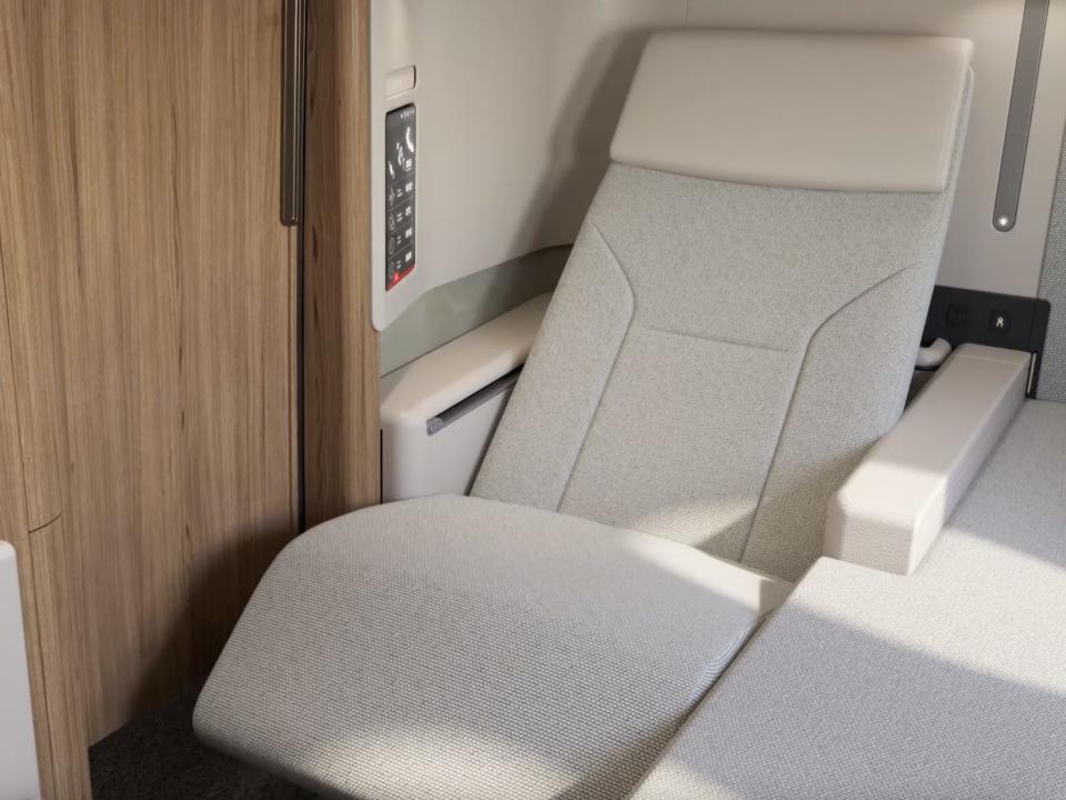 Qantas A350-1000 first class.