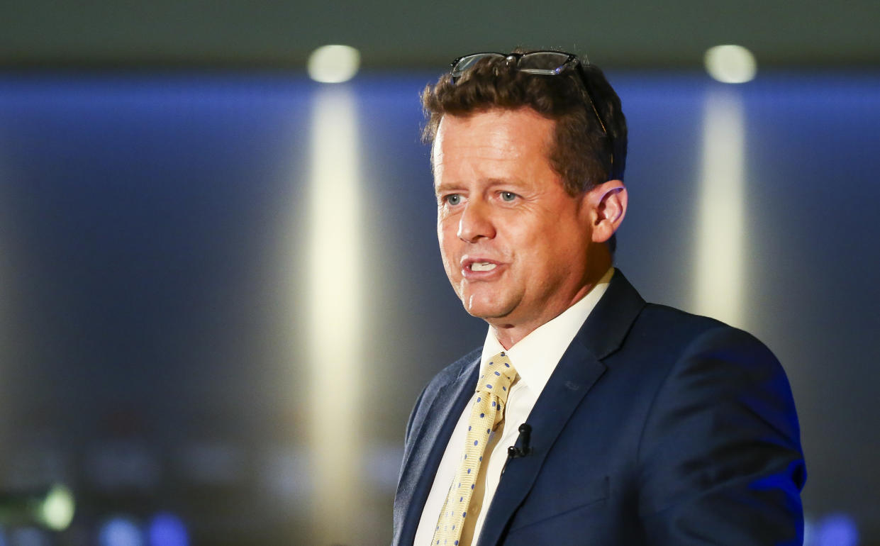 Presenter Mike Bushell during the British Swimming Awards 2018 at the Point, Lancashire County Cricket Club, Manchester