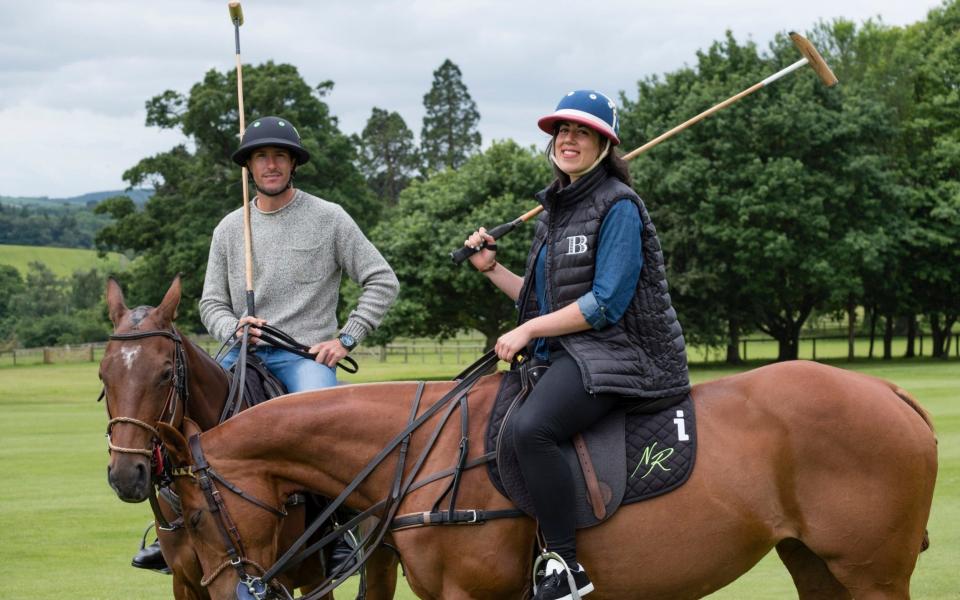 Charlotte Lytton gets a polo lesson - Andrew Crowley