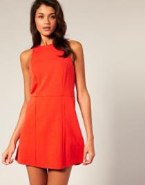 Asos bright shift dress, $70.