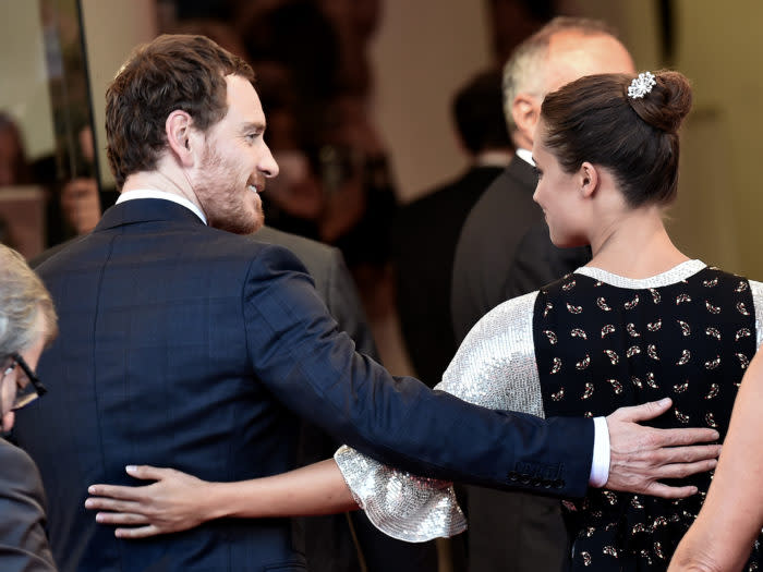 VENICE, ITALY - SEPTEMBER 01: Michael Fassbender and Alicia Vikander attend the premiere of 'The Light Between Oceans' during the 73rd Venice Film Festival at on September 2, 2016 in Venice, Italy. (Photo by Jacopo Raule/FilmMagic)