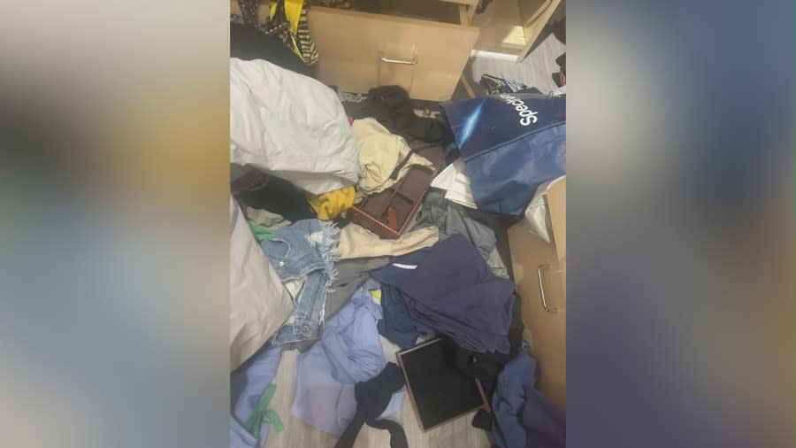 Multiple suspects ransacked a Playa Del Rey home while the victims were away. The couple says the burglars stole tens of thousands of dollars worth of items, including family heirlooms. The victims spoke with KTLA on May 6, 2024. (KTLA)