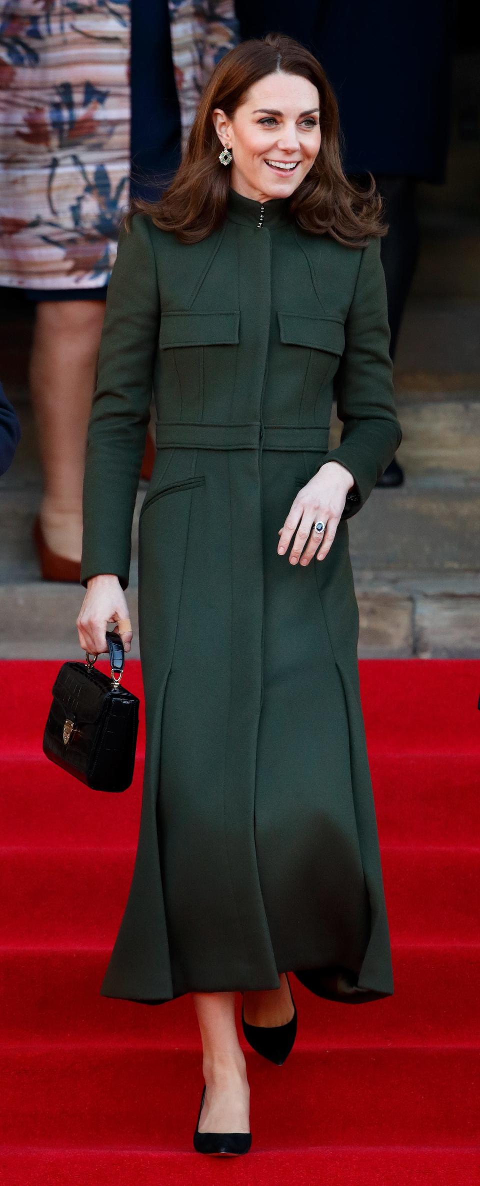 kate middleton jan 2020 green coat