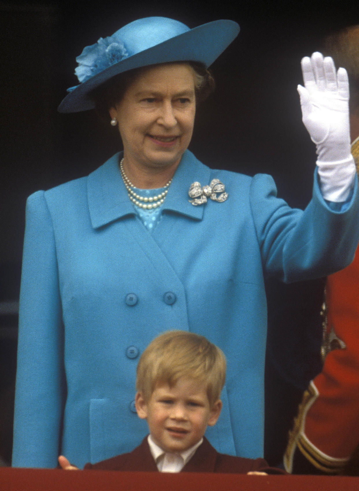 Queen Elizabeth II,Prince Harry,Trooping the Colour (John Shelley Collection / Avalon / Getty Images)