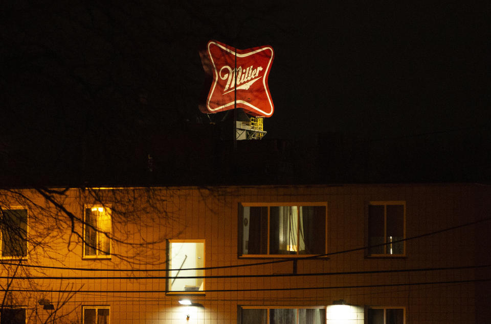 MILWAUKEE, WISCONSIN - FEBRUARY 26: A view of a sign above one of the Molson Coors campus buildings following a shooting on February 26, 2020 in Milwaukee, Wisconsin. Six people, including the gunman, were reportedly killed when an ex-employee opened fire at the MillerCoors building on Wednesday. (Photo by Nuccio DiNuzzo/Getty Images)