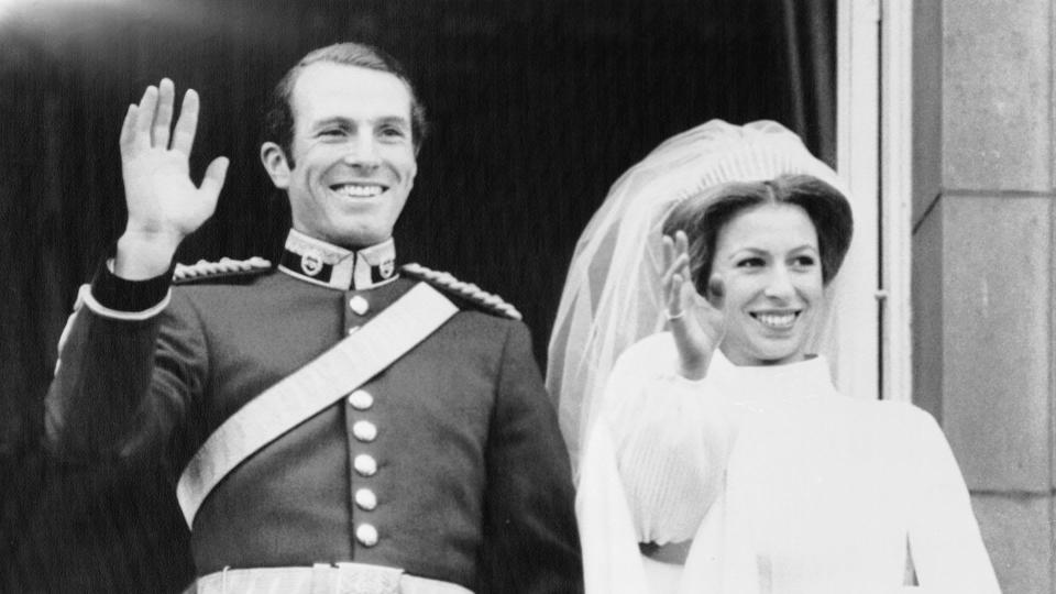 Princess Anne And Capt. Mark Phillips' wedding 1973