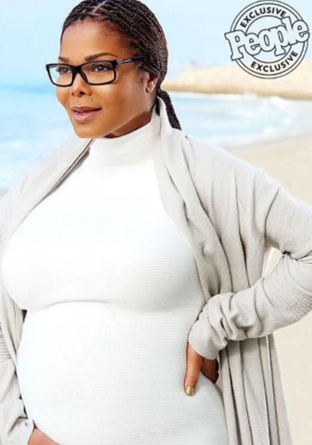 Janet confirmed her pregnancy in <i>People</i> mag's October issue. Photo: People