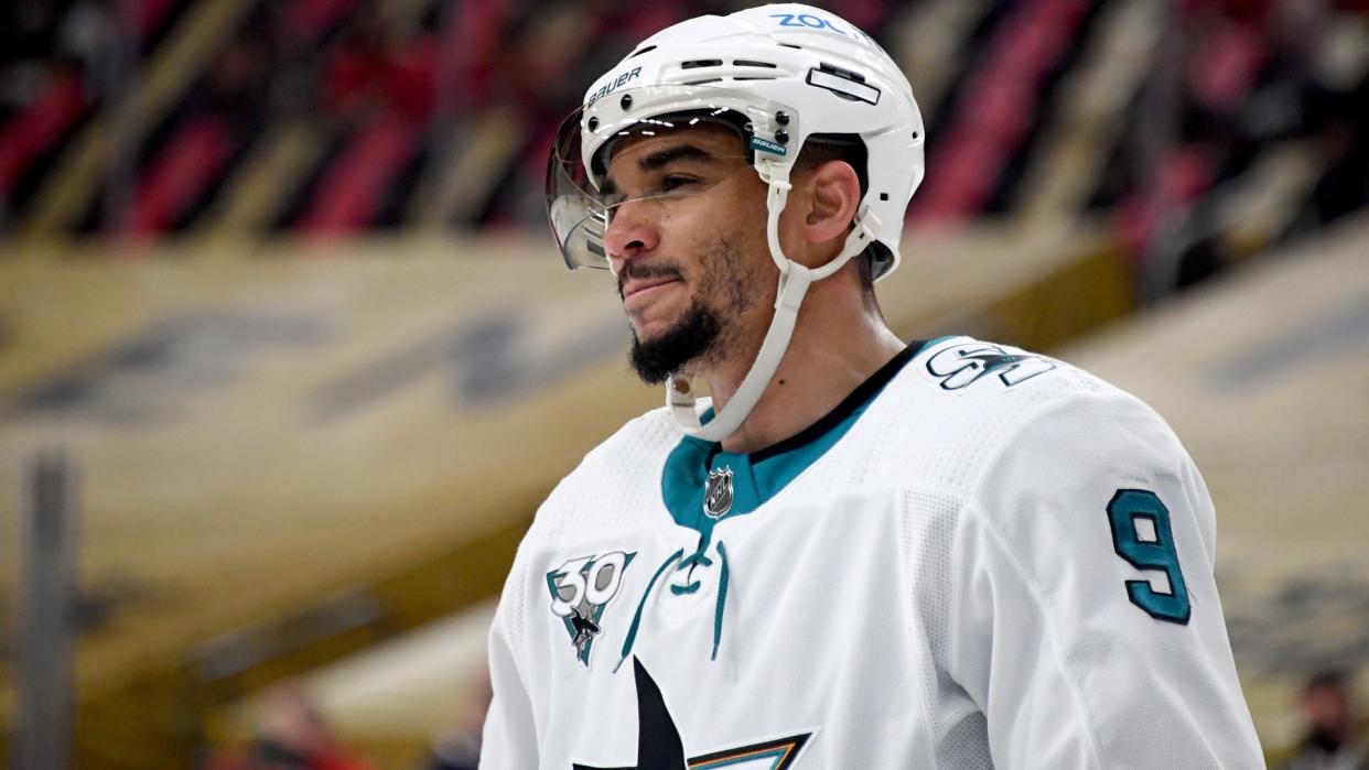 Evander Kane has been placed on waivers. (Getty)