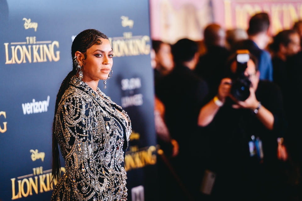 Beyoncé attends the premiere of Disney’s “The Lion King” at Dolby Theatre on July 09, 2019 in Hollywood, California.