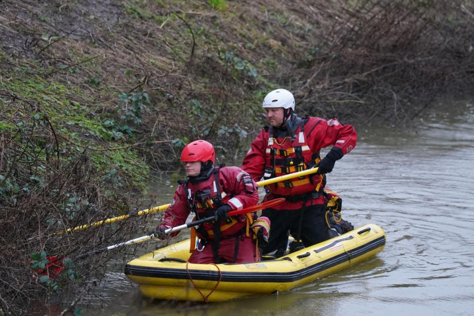 The boy was with family members when he fell into the fast-flowing River Soar in Leicester on Sunday (Jacob King/PA) (PA Wire)