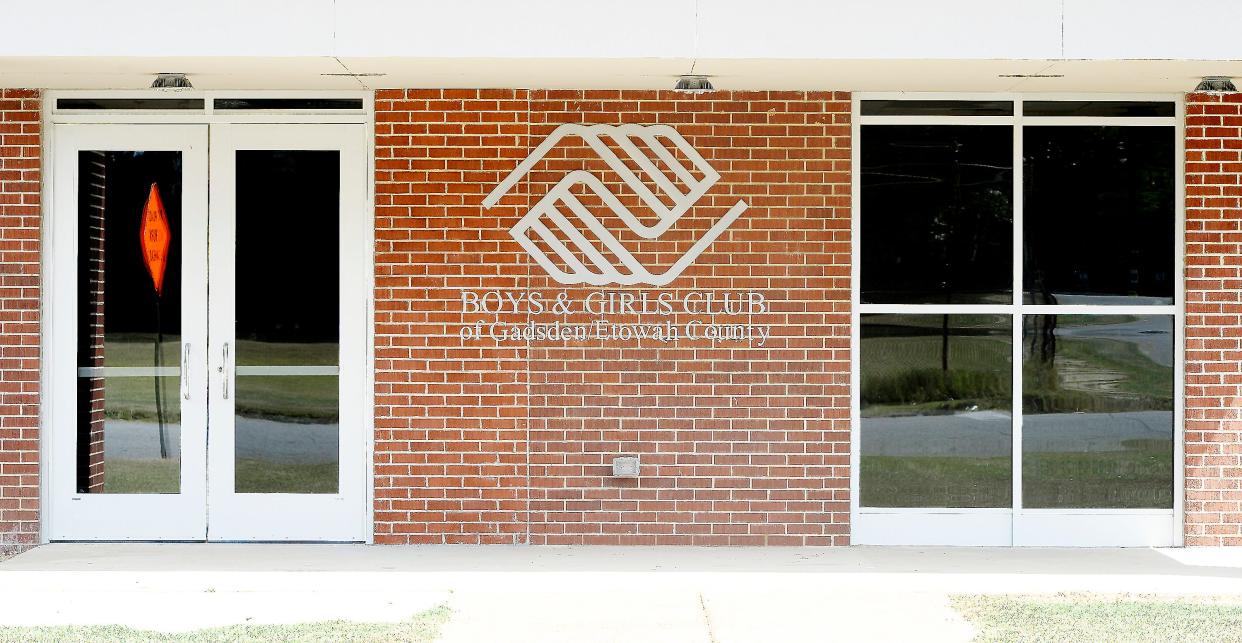 The main entrance at the Boys and Girls Club facility in Gadsden is pictured.