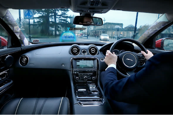 Jaguar virtual urban windscreen