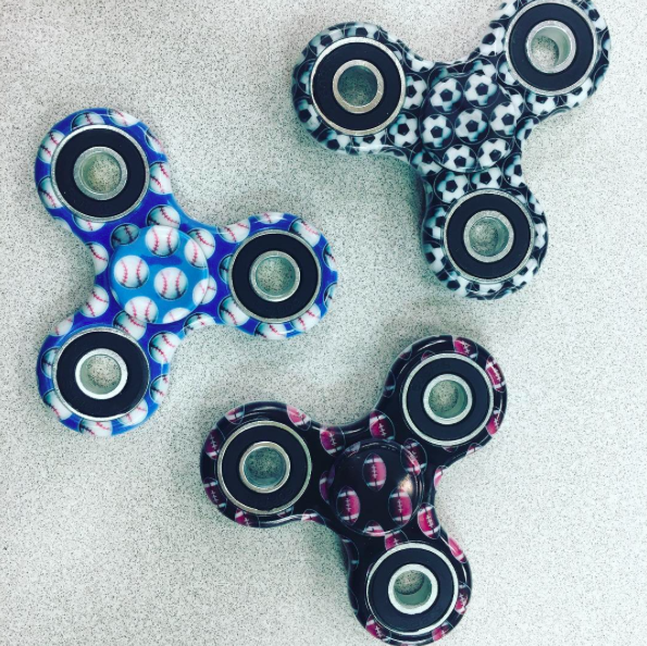 Fidget spinners come in all sorts of designs. (Instagram/gigglesmtl)