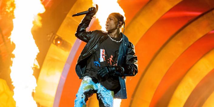 Travis Scott performs at his Astroworld Festival on Friday, November 5, in Houston, Texas