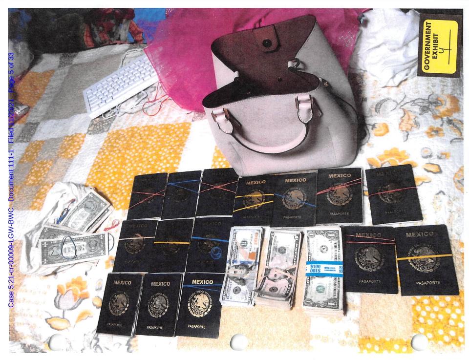 Operation Blooming Onion, which involves foreign laborers brought to the U.S. on seasonal visas to do agricultural work (such as harvesting onions), is one of the nation’s largest human trafficking cases ever prosecuted. Photo showing Mexican passports and money included as an exhibit in a criminal case stemming from the Blooming Onion investigation.