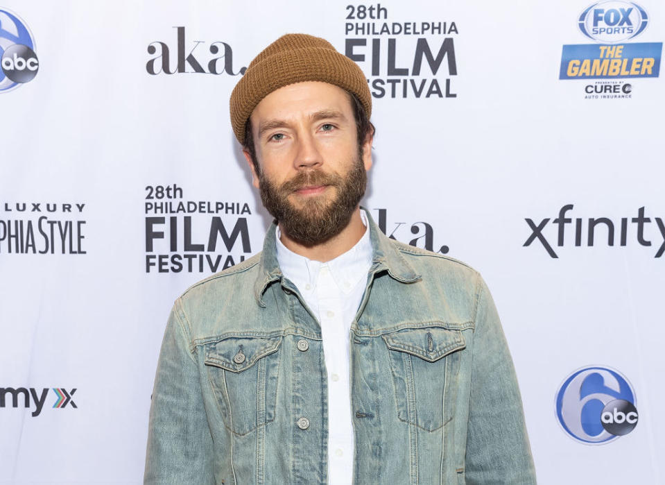 Mark Webber on the red carpet of a film festival