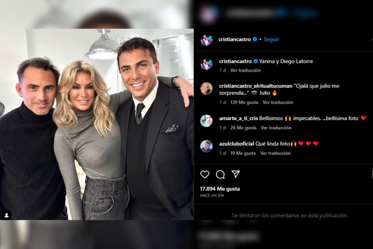 Cristian Castro compartió una particular foto en sus redes y generó revuelo (Foto Instagram @cristiancastro)