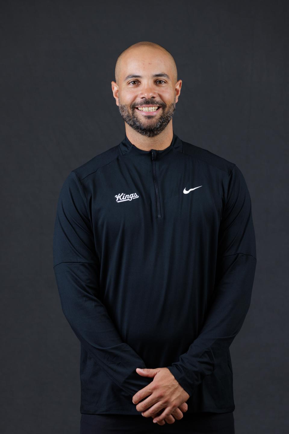 Oct 2, 2023; Sacramento, CA, USA; Sacramento Kings associate head coach Jordi Fernandez poses for a photo during media day at Golden 1 Center. Mandatory Credit: Sergio Estrada-USA TODAY Sports