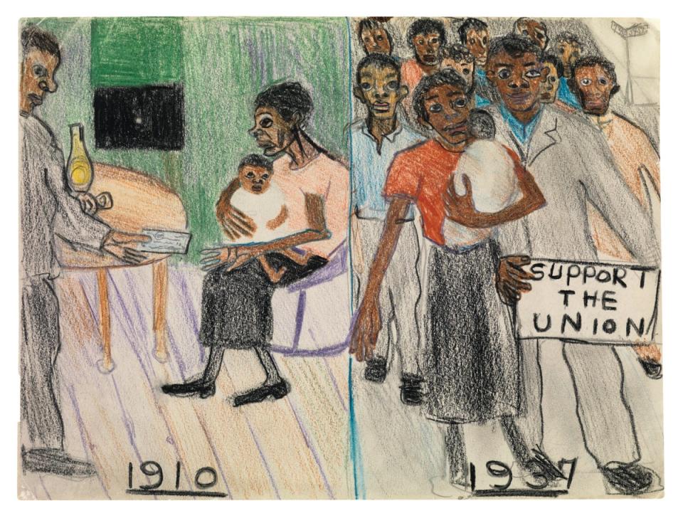 Alice Neel, ‘Support the Union’, 1937 (Alice Neel Support the Union, 1937 © The Estate of Alice Neel. Courtesy The Estate of Alice Neel.)