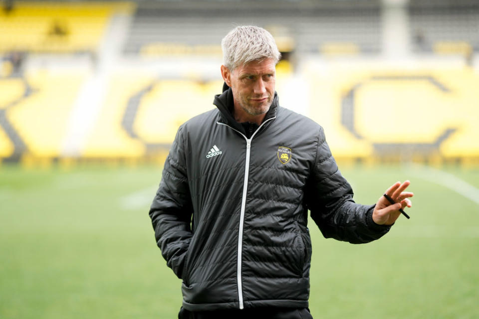 Ronan O GARA Head Coach of Stade Rochelais during the Top 14 match between Le Rochelle and Stade Francais on March 9, 2024 in La Rochelle, France.(Photo by Hugo Pfeiffer/Icon Sport via Getty Images) - Photo by Icon Sport