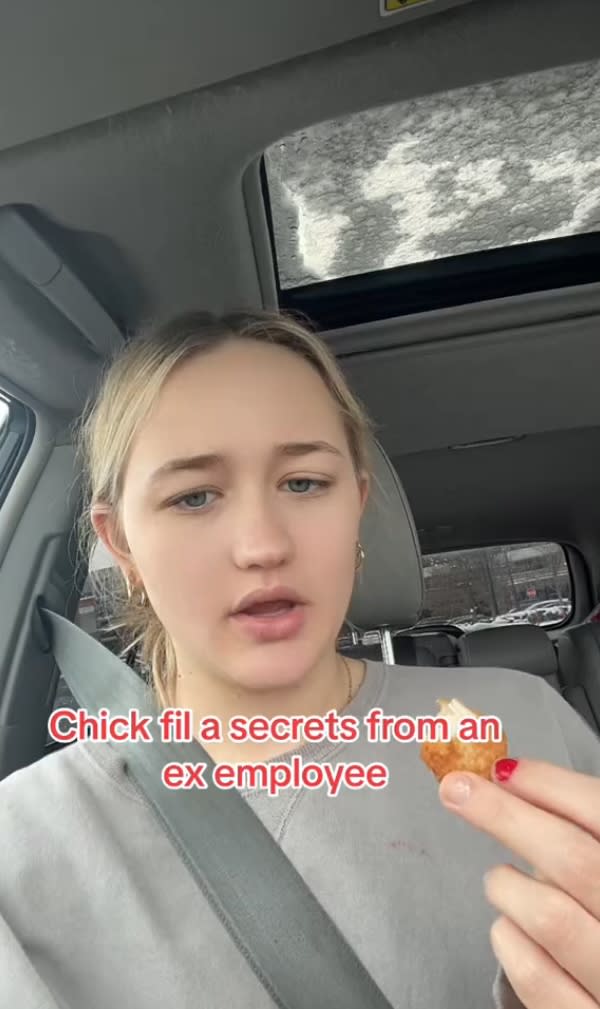 Hailey Grant, a former Chick-fil-A employee, shared her Chick-fil-A menu favorites that she gets. tiktok.com/@haileygrant00