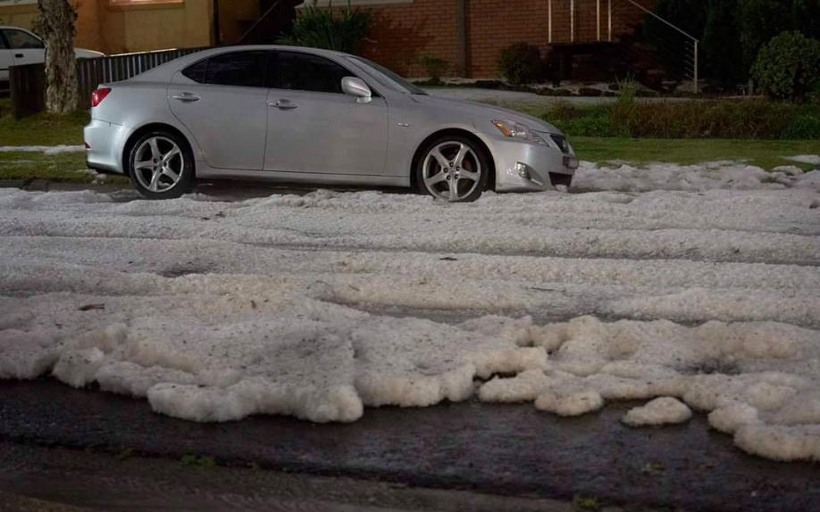 The thick white blanket in Sydney’s south appeared more fitting for the Snowy Mountains. Source: Facebook/ Humans of Bankstown