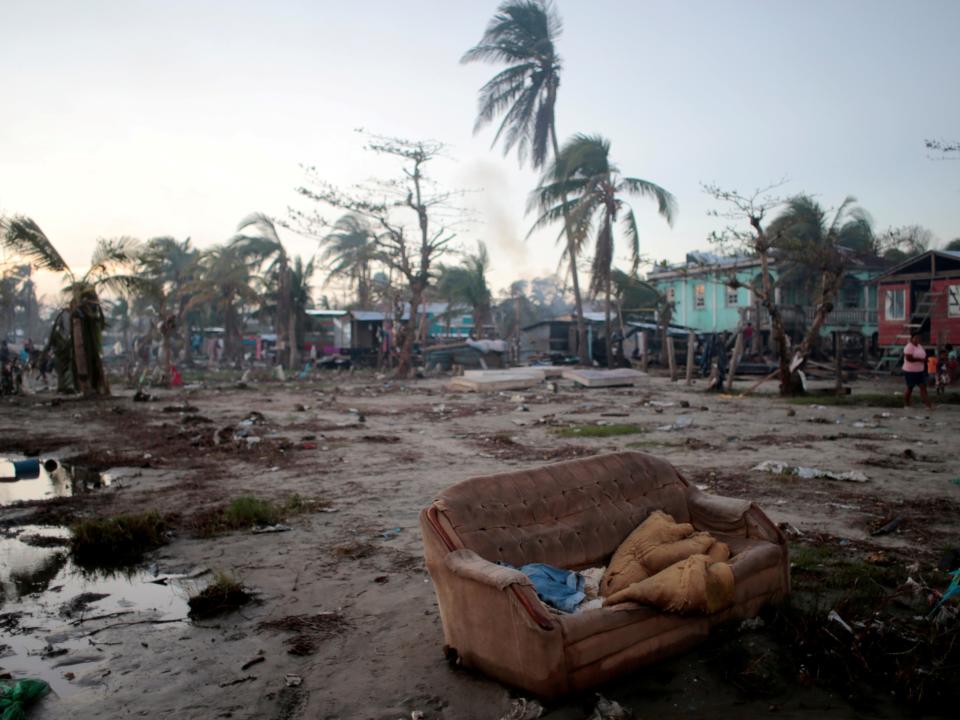 The aftermath of Hurricane Iota in Bilwi, Nicaragua November 27, 2020 (REUTERS)