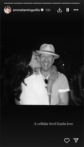 <p>Emma Heming Willis/Instagram</p> Emma Heming Willis shares throwback photo with husband Bruce Willis