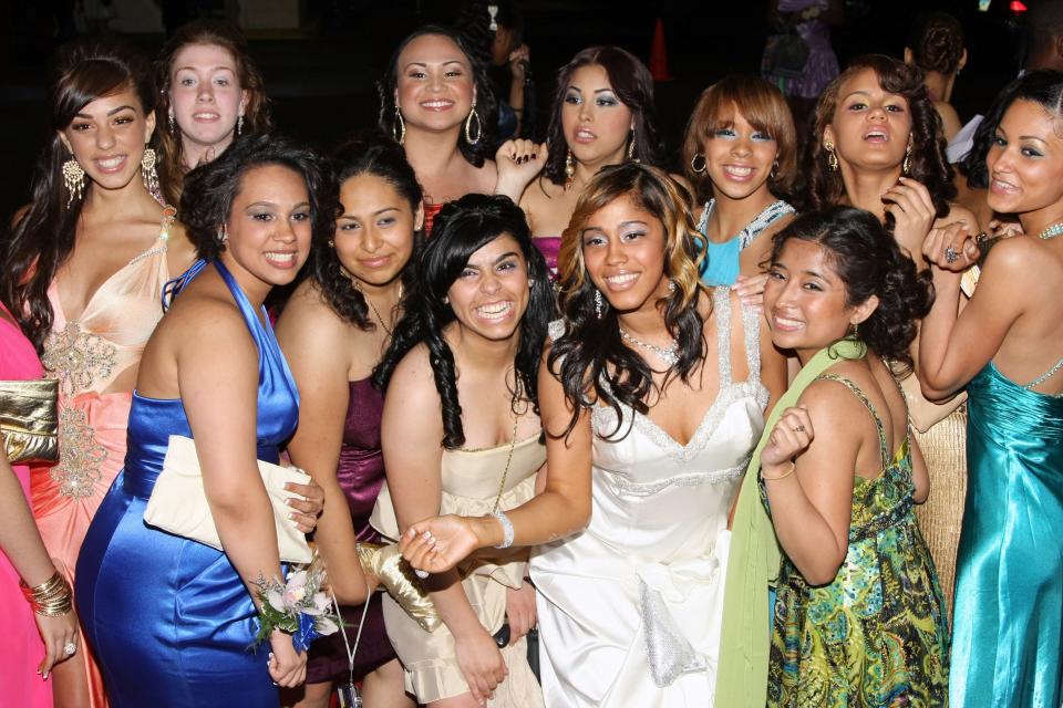 Students of the Senior Class of New York City's The High School of Fashion Industries attend the Ultimate Prom 2009 at Pier Sixty at Chelsea Piers on June 5, 2009 in New York City.