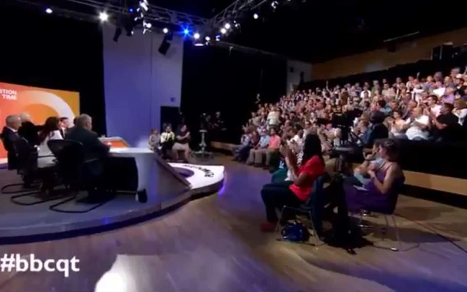 The Question Time audience - Credit: BBC