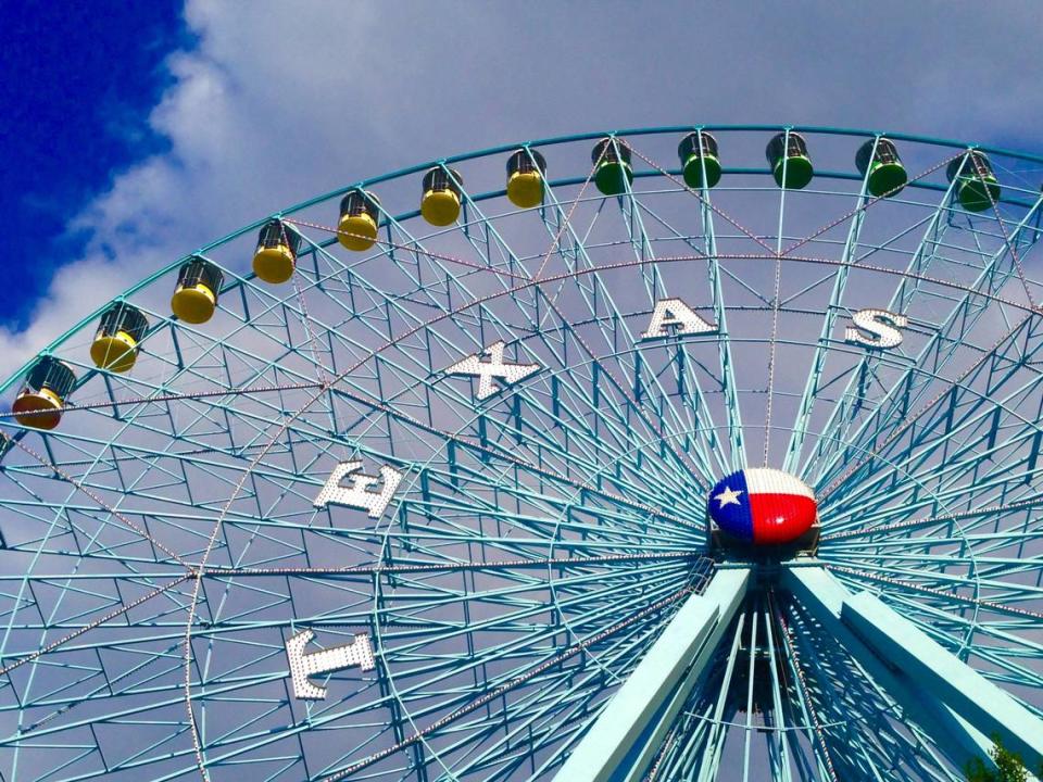 State Fair of Texas ferris wheel. The Ferris Wheel at the State Fair of Texas in Dallas, Texas, as seen on September 28, 2014.