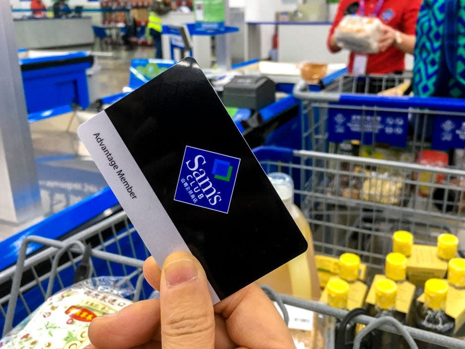 Sam's Club membership card